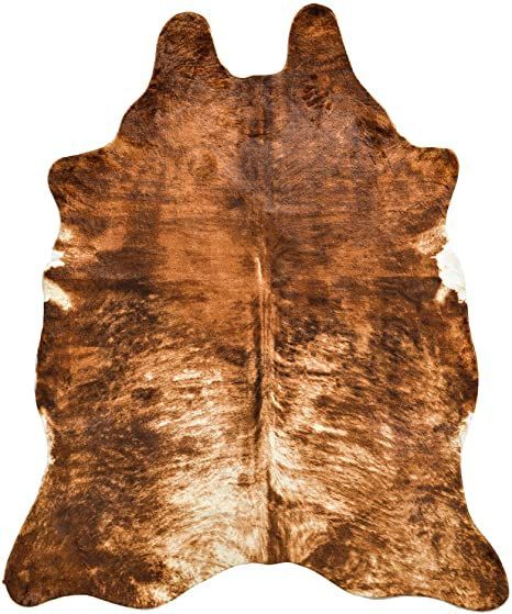 NativeSkins Large Faux Cowhide Rug - Sahara Sands (4.6ft x 6.6ft) - Cow Print Area Rug for a Western Boho Decor - Synthetic, Cruelty-Free Animal Hide Carpet with No-Slip Backing Fake Cowhide Rug, Western Boho Decor, Cow Print Area Rug, Cow Print Rug, Faux Cowhide Rug, Cream Colored Rug, Western Rugs, Cowhide Furniture, Virginia House