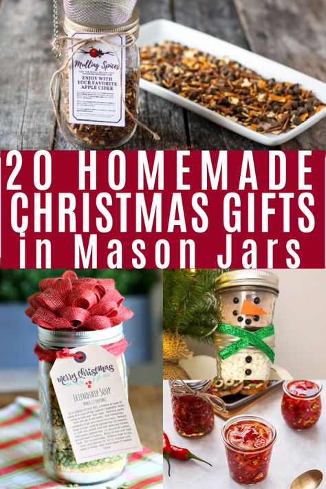 Gifts In Mason Jars, Homemade Christmas Gifts Food, Xmas Food Gifts, Jar Food Gifts, Mason Jar Gifts Recipes, Christmas Jar Gifts, Cookie Mixes, Mason Jar Gifts Diy, Mason Jar Christmas Gifts