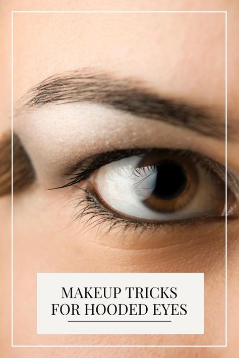 Round Hooded Eyes, Eyelid Shapes, Six Makeup, Mono Eyelid, Hooded Eyes Makeup, Applying Makeup, Makeup Tricks, Hooded Eyes, Eyes Makeup