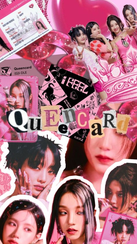 #gidle #queen card #kpop #fyp Queen Card Gidle, Queen Card, G-idle Minnie, Infp, G I Dle, Mbti, Aesthetic Wallpapers, Queen, Collage