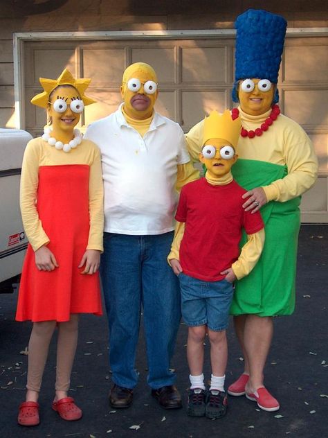 4 People Halloween Costumes, 4 Person Halloween Costumes, Simpsons Costumes, Cartoon Fancy Dress, Fancy Dress Ideas, Dress Up Ideas, Best Group Halloween Costumes, Halloween Parejas, Cute Group Halloween Costumes