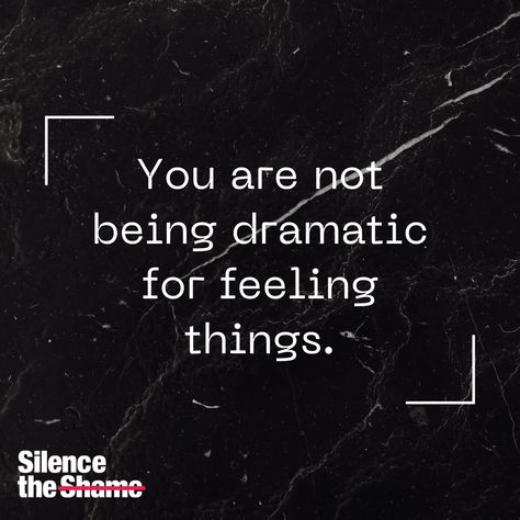 Feeling emotions deeply is not being dramatic; it's a natural and important part of being human. Your feelings are valid.  #silencetheshame #emotionalwellbeing #selfacceptance Feeling Relieved Quotes, Feeling Inadequate Quotes, Invalidating Feelings Quotes, Your Feelings Are Valid, Feeling Inadequate, Being Human, Emotional Wellbeing, Self Acceptance, Inspirational Quotes