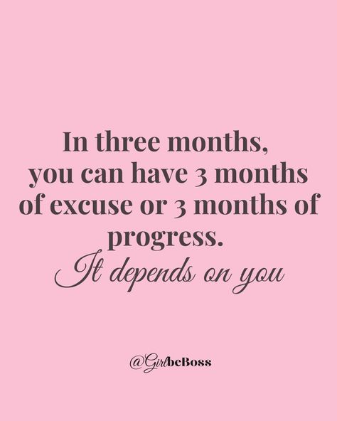 ✋Stop making excuses, stop procrastinating, start now!🩷 Follow @girlbeboss for more motivation quotes.✨ . . . . #womenempowerment #bossbabesquad #femaleleaders #personalgrowth #getmoney #buildinglegacywealth #girlsbuildingempires #futurebusinessgirl #girlbeboss #ambitions #selfdevelopment #motivationquotes #makemoneyfromhome #businesswoman #babeboss #confidence No More Excuses Quotes, Motivational Quotes For Procrastination, Self Mastery Quotes, Competitor Quotes, Stop Making Excuses Quotes, Procrastination Quotes Motivation, Making Excuses Quotes, Stop Procrastinating Quotes, Businesswoman Quotes