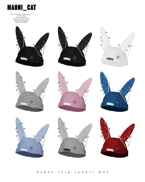 Sims 4 Cc Bunny Hat, Ts4 Hat Cc, Sims 4 Cc Hats, Royal Accessories, Y2k Hat, The Sims 4 Mod, Sims 4 Royal, Cc Hats, Rabbit Hat