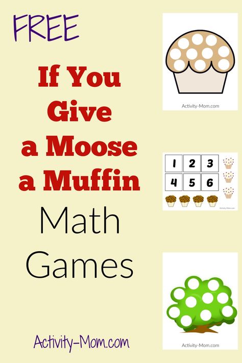 If You Give A Moose A Muffin Preschool, If You Give A Moose A Muffin, If You Give A Moose A Muffin Activities, Dice Games For Preschoolers, Printable Dice Games, Muffin Activities, Nursery Ryhmes, Games For Preschoolers, Teaching Toddlers