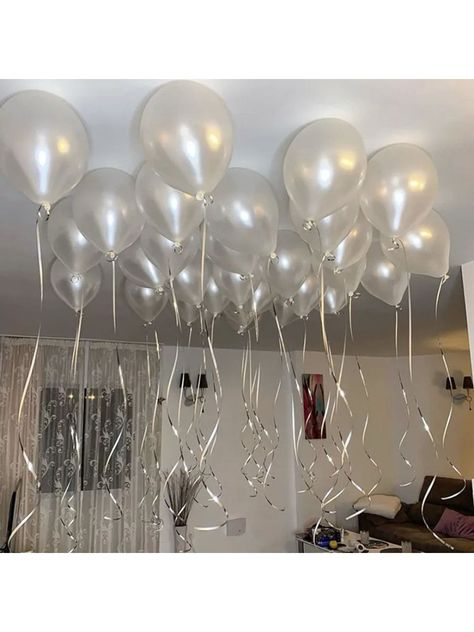 SHEIN X WOTP 20pcs 10-inch Pearl White Latex Balloons For Party DecorationI discovered amazing products on SHEIN.com, come check them out! White Party Aesthetic, Birthday Themes For Women, Bday Decor, All White Party, Party Aesthetic, Party Inspo, Birthday Themes, White Party, Latex Balloons