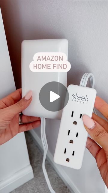 3.6M views · 178K likes | Cara Murtaugh on Instagram: "Like + Comment “OUTLET” and I’ll have the link sent right to you! This extension cord allows you to push furniture against the wall and still utilize the outlets behind them! 👏🏼" Must Have Electrical Outlets, How To Change Outlets, Adding An Outlet From Another Outlet, Usb Plug Socket Wall Outlets, Multiple Outlet Plug, Interesting Products, January 29, Extension Cord, Bright Ideas