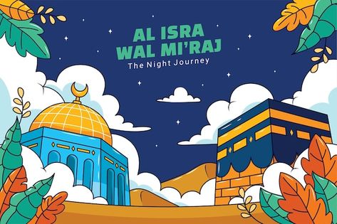 Hand drawn background for isra miraj | Free Vector #Freepik #freevector #religious #background #religion #wallpaper Religious Background, Isra Miraj, Vector Hand, Small House Design, Small House, Graphic Resources, Hand Drawn, Vector Free, How To Draw Hands