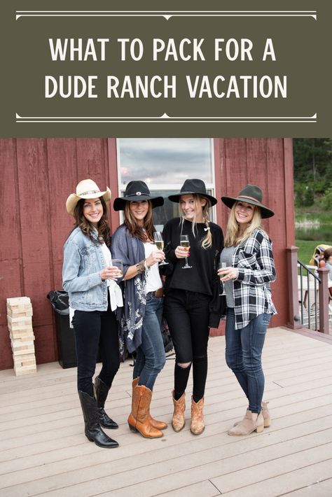 Tips on what to wear when you go to a dude ranch Ranch Outfits For Women, Dude Ranch Vacation, Ranch Fashion, Ranch Outfits, Dude Ranch Vacations, Ranch Vacation, Montana Style, Wyoming Vacation, Ranch Resort