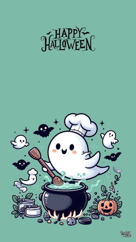 Pdp Halloween, Wallpaper Iphone Ghost, Wallpaper Corner, Halloween Phone Wallpaper, Ghost Theme, Halloween Wallpaper Backgrounds, Image Halloween, Halloween Wallpaper Cute, Cute Blue Wallpaper