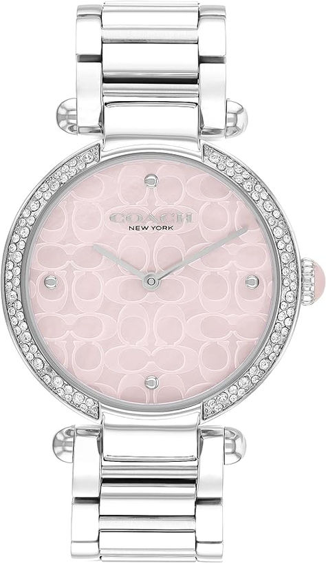 COACH Cary Women's Watch, Timeless Elegance with a Mother-of-Pearl Dial, Perfect for Any Occasion, Water-Resistant, #ad. As an Amazon Associate, I earn from qualifying purchases Rolex Shop, Coach Watch, Silver Shop, Women's Watch, Minerals Crystals, Steel Bracelet, Crystal Bracelets, Bracelet Designs, Stainless Steel Bracelet