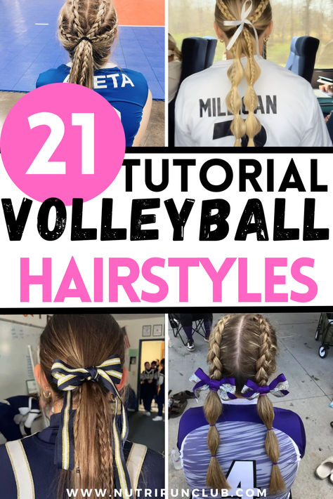 Elevate your volleyball game with these stylish hairstyles! From sleek buns to trendy braids, look your best on the court while spiking your way to victory! Read more on the blog: easy volleyball hairstyles, cute volleyball hairstyles, volleyball hairstyles easy, volleyball hairstyles for short hair, volleyball hairstyles for curly hair, volleyball hairstyles for long hair, cute hairstyles for volleyball games, volleyball hairstyles braids, best volleyball hairstyles, volleyball hairstyles bun. Softball Hairstyles Easy, Softball Hairstyles Braids, Easy Softball Hairstyles, Cute Softball Hairstyles, Sleek Buns, Easy Volleyball Hairstyles, Cute Volleyball Hairstyles, Trendy Braids, Volleyball Hairstyles Easy