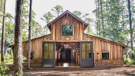 A great example of a timber-trame monitor style amish pole barn erected by New Energy Works. Modern Timber Frame Homes, Rustic Barn Homes, Barn Cupola, Timber Frame Barn, Barn Apartment, Barn Houses, Barn Kits, Retirement House, Barn Living