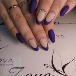 Violet Nails, Ombre Nail Art Designs, Minimalist Nail Art, Short Square Nails, Best Nail Art Designs, Super Nails, Dark Nails, Beautiful Nail Designs, French Tip Nails