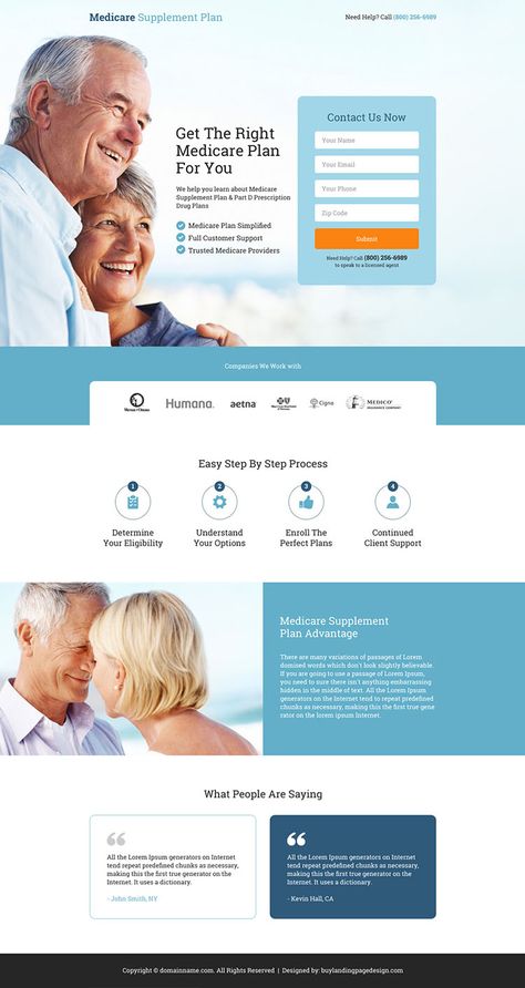 Lead Capture Landing Page, Responsive Web Design Inspiration, Medical Website Design, Medicare Supplement Plans, Landing Page Design Inspiration, Landing Page Inspiration, Landing Page Examples, Web Design Quotes, Website Design Wordpress