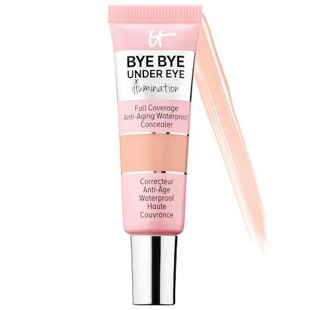 Bye Bye Under Eye Illumination™ Full Coverage Anti-Aging Waterproof Concealer - IT Cosmetics | Undereye Brightener, Anti Aging Concealer, Waterproof Concealer, Best Concealer, Full Coverage Concealer, Skin Structure, Dark Under Eye, Under Eye Concealer, Undereye Circles