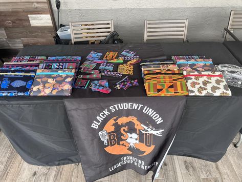 🎉 Exciting News! 🎉 D-Marie’s Sweet Threads is proud to support the Black Student Union (BSU) at Full Sail University by supplying fabric-covered composition notebooks and key fob and wallet wristlets for their Juneteenth celebration today. 🖤✊🏽 Check out these beautiful and vibrant designs that celebrate Black culture and heritage, now showcased at the BSU event. We're thrilled to contribute to such a meaningful occasion and promote leadership, diversity, and unity within the community. Swi... Black Student Union, Juneteenth Celebration, Full Sail University, Composition Notebooks, Full Sail, Composition Notebook, Black Culture, Exciting News, Be Proud