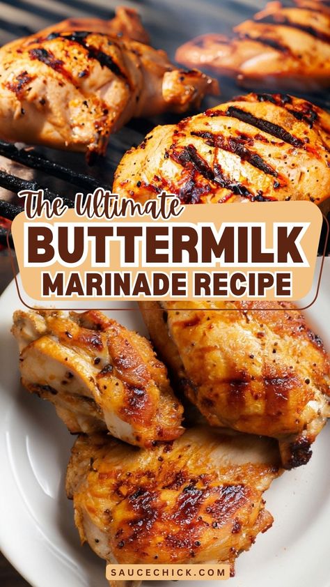 Buttermilk marinade Recipe Chicken In Buttermilk Recipes, Tender Chicken Marinade, Chicken Marinade With Buttermilk, Buttermilk Chicken Brine, Chicken Recipes With Buttermilk, Grilled Buttermilk Chicken, Chicken In Buttermilk Marinade, Chicken Marinated In Buttermilk, Buttermilk Recipes Chicken