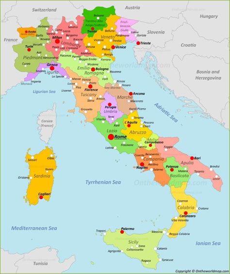 Italy Maps | Maps of Italy Map Of Italy Cities, Map Of Italy Regions, Northern Italy Map, Italy Geography, Italy Tourist, Map Of Switzerland, Map Of Italy, Arizona Map, Kingdom Of Italy