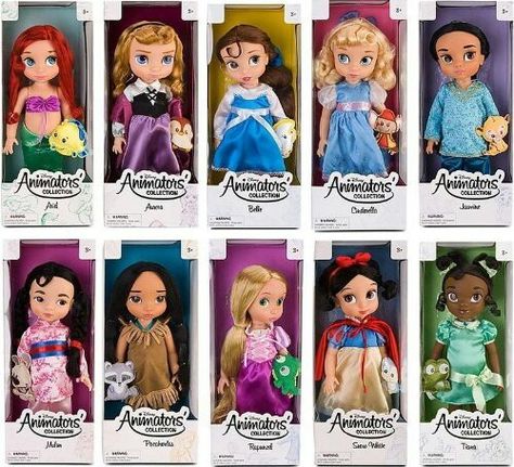 Disney princesses dolls. The girls have 2 of these. They're super cute and Rory loves them, but their hard bodies make it hard for her to cuddle with. Disney Princess Baby Dolls, Barbie Plane, Disney Baby Dolls, Fun Magazine, Disney Princess Toys, Disney Princess Babies, Reborn Baby Boy, Disney Animator Doll, Disney Animators