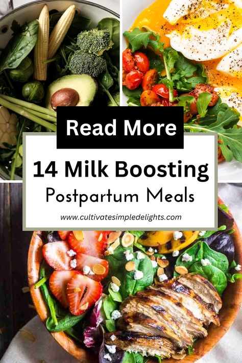 Making quality milk is all about nutrition and with these easy postpartum meals you can give your milk supply a major boost. By meal prepping simple ingredients you can have wholesome easy meals to eat while breastfeeding to increase your milk supply naturally through nutrient dense foods. Nutrient Dense Postpartum Food, First Meal After Birth, Meals To Eat While Breastfeeding, Asian Postpartum Meals, Nutrient Dense Postpartum Meals, Healthy Postpartum Meals, Meals For Breastfeeding Moms, Easy Postpartum Meals, Gd Meals