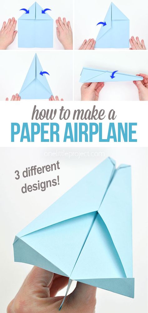 Photo showing different steps of folding paper plane. Photo of hand holding paper plane. Making Airplanes Crafts, Folding Airplanes Paper Plane, Making A Paper Airplane, Step By Step Paper Airplane, How To Fold Paper Airplanes For Kids, Folding A Paper Airplane, Folding Paper Airplanes, Best Paper Airplane Step By Step, How Do You Make A Paper Airplane