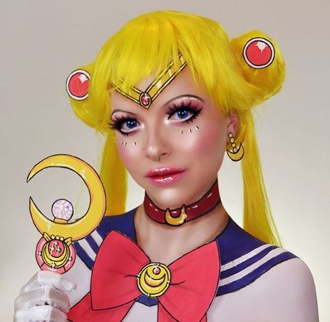 Sailor Venus Makeup, Sailor Moon Makeup Look, Winx Costume, Sailor Moon Halloween, Sailor Moon Makeup, Halloween Makeup Artist, Moon Makeup, 2024 Makeup, Halloween Makeup Kits