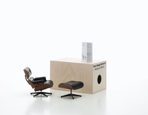 Vitra Lounge Chair, Vitra Miniature, Lounge Chair Ottoman, Eames Office, Lounge Chair And Ottoman, Vitra Design Museum, Miniature Chair, Vitra Design, Industrial Design Furniture