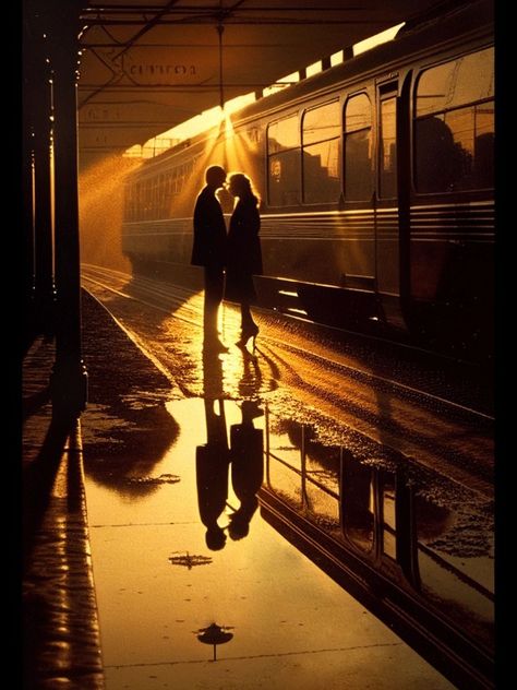 Train Couple Aesthetic, Train Couple, Better With You, Good Things In Life, Wedding Couple Poses Photography, 사진 촬영 포즈, Cinematic Photography, Moissanite Jewelry, Story Inspiration