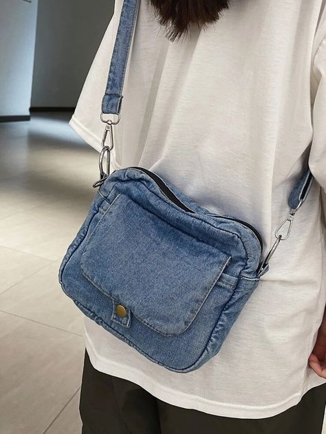 Small Denim Bag, Upcycled Denim Bag, Diy Denim Bags, Diy Denim Purse, Diy Denim Bag, Jeans Bag Diy, Denim Bags From Jeans, Tas Denim, Recycled Jeans Bag