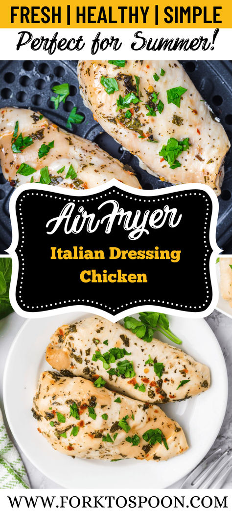 Italian Dressing Chicken Air Fryer, Air Fryer Italian Chicken, Olive Garden Italian Dressing Chicken, Chicken In Italian Dressing, Chicken Thighs Italian, Italian Dressing Marinated Chicken, Chicken With Italian Dressing, Italian Dressing Chicken Marinade, Air Fryer Chicken Tenderloins