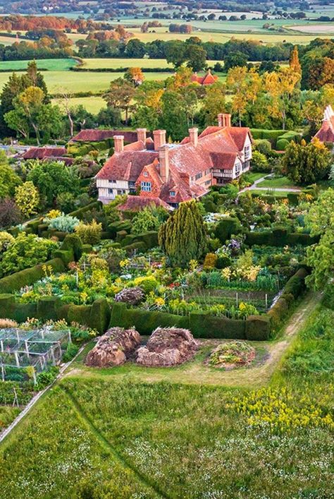 North Facing Vegetable Garden, Great Dixter Garden, Cottage Vegetable Garden Aesthetic, Cottage Garden Vegetable Patch, Victorian Vegetable Garden, Scientific Names Of Flowers, Growing Parsnips, Great Dixter, Rhubarb Plants