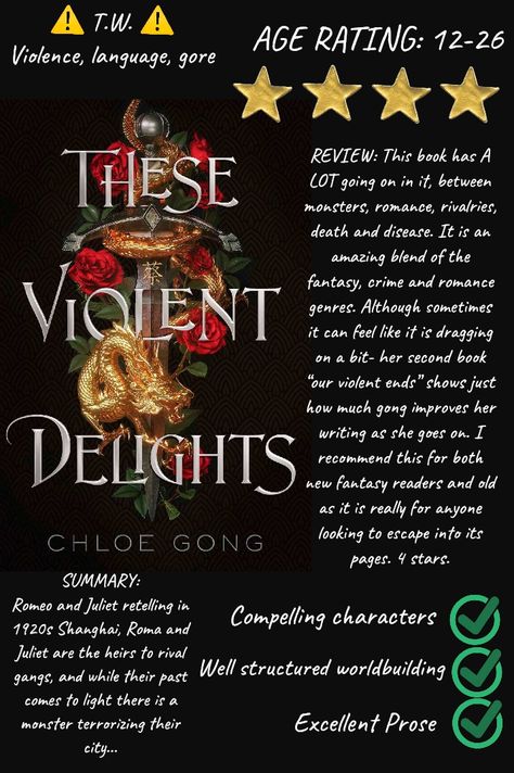 These Violent Delights- Review These Violent Delights, Book Recs, Book Reviews, Book Review, Chloe, Books To Read, Books, Quick Saves