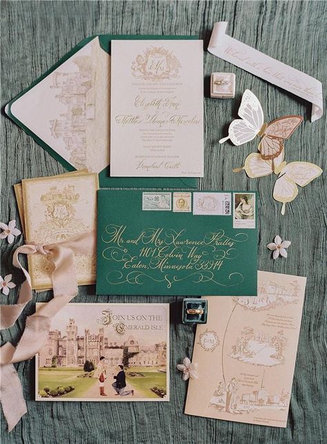 Lauryn Prattes, Vintage Style Wedding Invitations, Vintage Inspired Wedding Invitations, Suite Design, Dinner Invitation Template, Wedding Rehearsal Dinner Invitations, Affordable Wedding Invitations, Green Wedding Invitations, Vintage Invitations