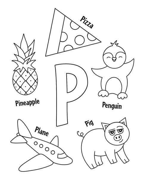 P Is For, Letter P Worksheets For Preschool, P Worksheets For Preschool, Alphabet Activities For Preschool, Letter P Crafts, Letter P Worksheets, Pre Writing Practice, Alphabet Activities Kindergarten, Letter Recognition Worksheets