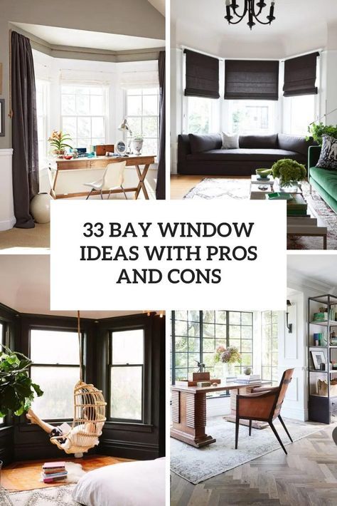 Bay Window Ideas With Pros And Cons Bay Window In Dining Room Ideas, Furniture In Bay Window Living Room, Curtains For Dining Room Windows Modern, Bay Window Work Space, Bay Window Renovation, Bay Window Lighting Ideas, Dining Room Bay Window Curtains, How To Style Bay Window Living Room, Curtain In Bay Window