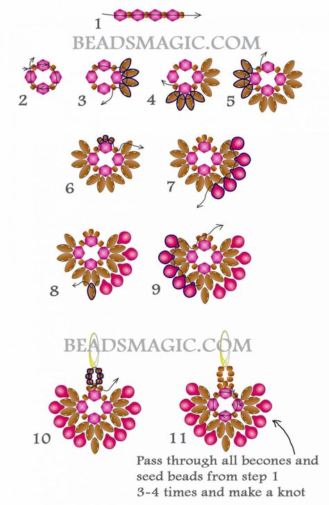 Free pattern, diy jewelry, beading tutorial, bead pattern, diy earrings, bead tutorial, beading pattern, superduo, beadwork, beadweaving, stringing pearls, superduo tutorial, superduo pattern, superduo earrings, beads, seed beads Bead Diagrams Free Pattern, Superduo Patterns Free Tutorials, Flat Spiral Bracelet Free Pattern, Free Beading Tutorials Earrings, Super Duo Beads Patterns Free, Beading Patterns Free Tutorials, Seed Bead Patterns Free, Free Beading Tutorials, Beads Magic