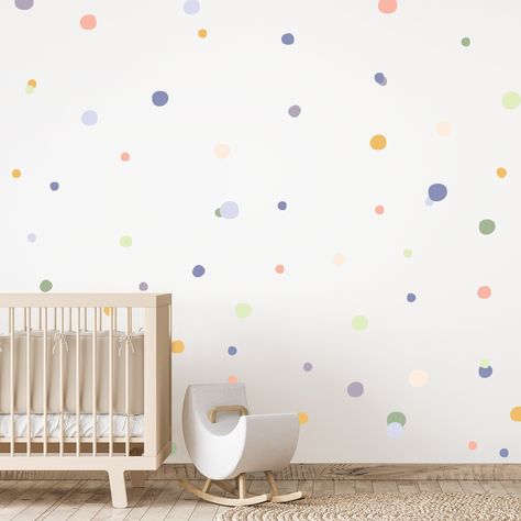 Hand Drawn Fabric Pastel Spots and Dots Wall Stickers Boho Wall Decal Polka Dot Stickers Repositionable - Etsy Dot Stickers, Eco Fabric, Toddler Rooms, Wall Accessories, Boho Wall, Le Point, Cupboard, Woven Fabric, Wall Stickers