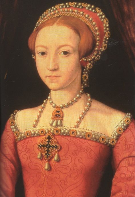 Princess Elizabeth, daughter of Henry VIII and Anne Boleyn Reign Jewelry, Tudor Clothing, Elizabeth 1st, Lady Jane Grey, Period Jewelry, Tudor Dynasty, Tudor Era, King Henry Viii, Tudor History