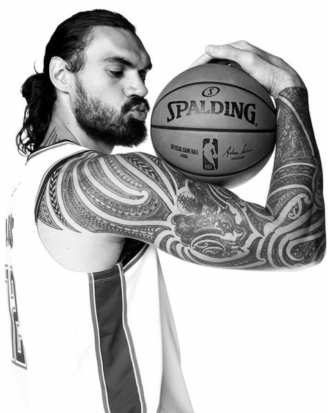 Steven Adams the boss! Steve Adams, Steven Adams, Tattoo Chest, Thunder Basketball, Upper Arm Tattoos, Okc Thunder, Modern Tattoos, Anthony Davis, Rich People