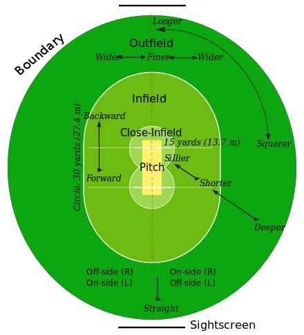 Fielding restrictions (cricket) - Wikipedia Georgy Girl, Cricket Field, Cricket Coaching, Cricket Quotes, Cricket Poster, Cricket Tips, Cricket Club, Test Cricket, Cricket Sport