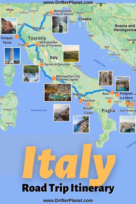 The Ultimate Italy Road Trip: 2 Weeks Itinerary [with Amalfi Coast] - Drifter Planet