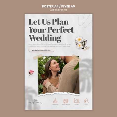 Free PSD wedding planner poster design | Free Psd #Freepik #freepsd #handout #ceremony #wedding-invitation-poster #wedding-poster Wedding Planner Poster, Invitation Poster, Wedding Poster, Ceremony Wedding, Wedding Celebration, Free Wedding, Design Concept, Free Psd, Photo Sessions