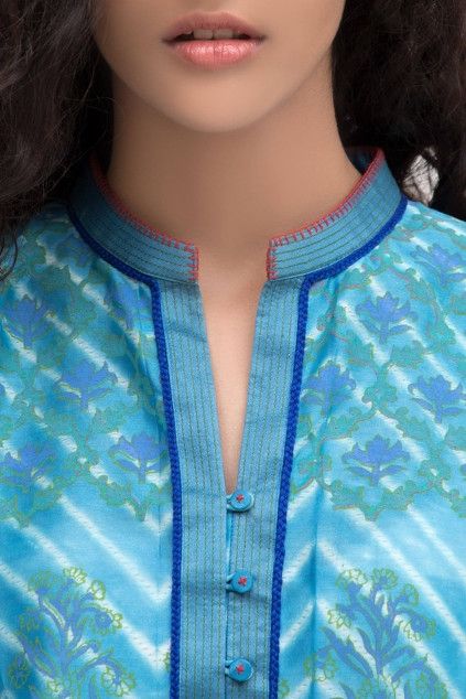 Dresses Neck Designs, High Neck Kurti Design, Neck Design For Kurtis, Neck Design Kurti, Neck Patterns For Kurtis, Salwar Kameez Neck Designs, Collar Kurti Design, Potli Button, Suit Neck