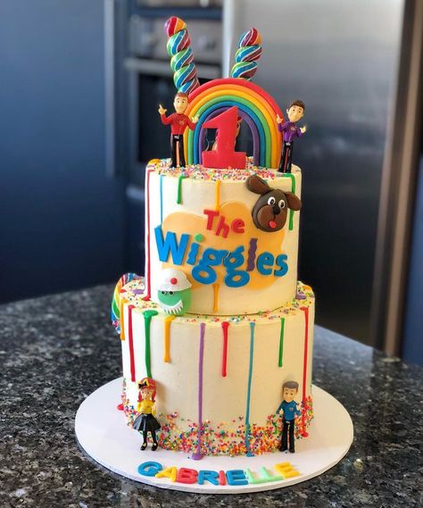 Wiggles Cake Ideas, The Wiggles Birthday Cake, Wiggles Party Ideas, The Wiggles Cake, Wiggles Birthday Party, Wiggles Cake, Wiggles Birthday, 2nd Birthday Party For Boys, Ideas Cumpleaños