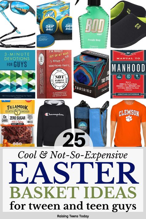 Easter Basket Ideas for Teen Boys - Raising Teens Today Fun Easter Basket Ideas, Teenager Easter Basket, Teen Boy Easter Basket, Easter Teens, Teen Easter Basket, Boys Easter Gifts, Mom Time, Fun Easter Baskets, Filler Ideas