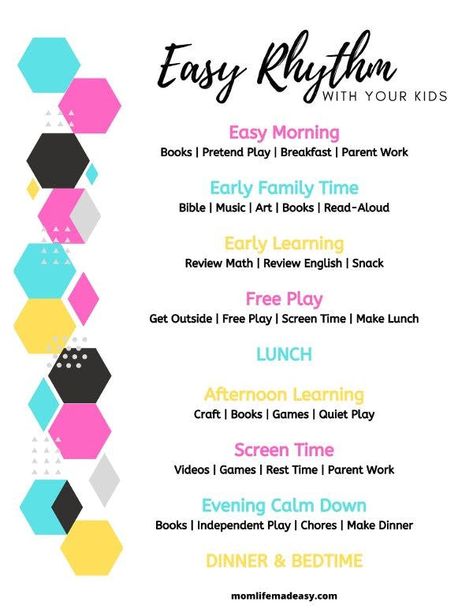 Schedule For Kids At Home, Daily Schedule For Kids, Art For Preschool, Daily Schedule Kids, Uniforms School, Printable Schedule, Daily Rhythm, Day Planning, Summer Schedule