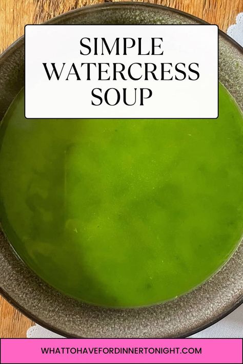 Simple Watercress Soup Watercress Soup, Stir Fry Recipes Healthy, Healthy Stir Fry, Recipe Icon, Recipe Template, Broth Recipes, Cozy Meals, Easy Soup, Quick Lunch