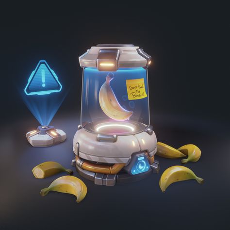 🍌 Banana going bananas. Artwork by Matteo Maravalle: artstation.com/artwork/elxDrD ... #3D #Animation #RealTime #SciFi #Props #GameArt #Substance3D #Blender #B3D #ArtStationHQ Scifi Props, Unique Keyboards, Top Down Game, Scifi Artwork, Sci Fi Props, Props Concept, Film Props, Sci Fi Design, Silhouette People