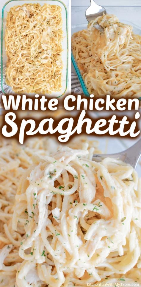 Speggetti Recipes, Easy Chicken Spaghetti Recipe, Use Rotisserie Chicken, Using Rotisserie Chicken, Easy Chicken Spaghetti, Rotisserie Chicken Recipes Leftover, Chicken Spaghetti Recipe, Recipes Using Rotisserie Chicken, Chicken Spaghetti Casserole